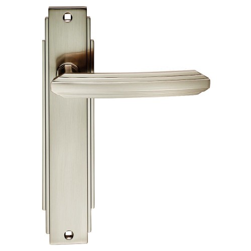 ART DECO LEVER HANDLE ON BACKPLATE